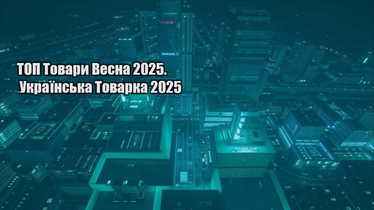 top tovary vesna 2025. ukrayinska tovarka 2025