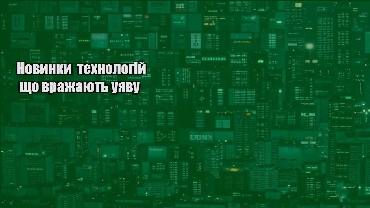 Новинки технологій що вражають уяву