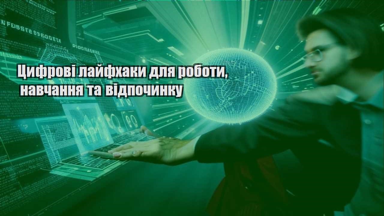 Цифрові лайфхаки для роботи, навчання та відпочинку