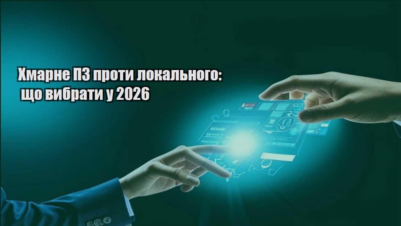 Хмарне ПЗ проти локального: що вибрати у 2026