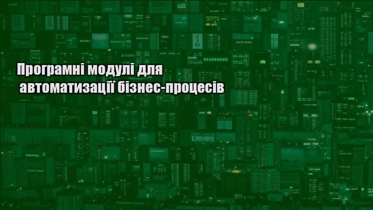 programni moduli dlya avtomatyzacziyi biznes proczesiv